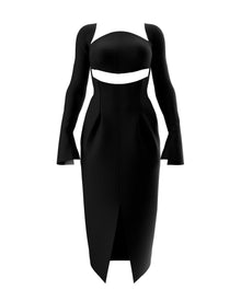 Nita Midi Dress | Black