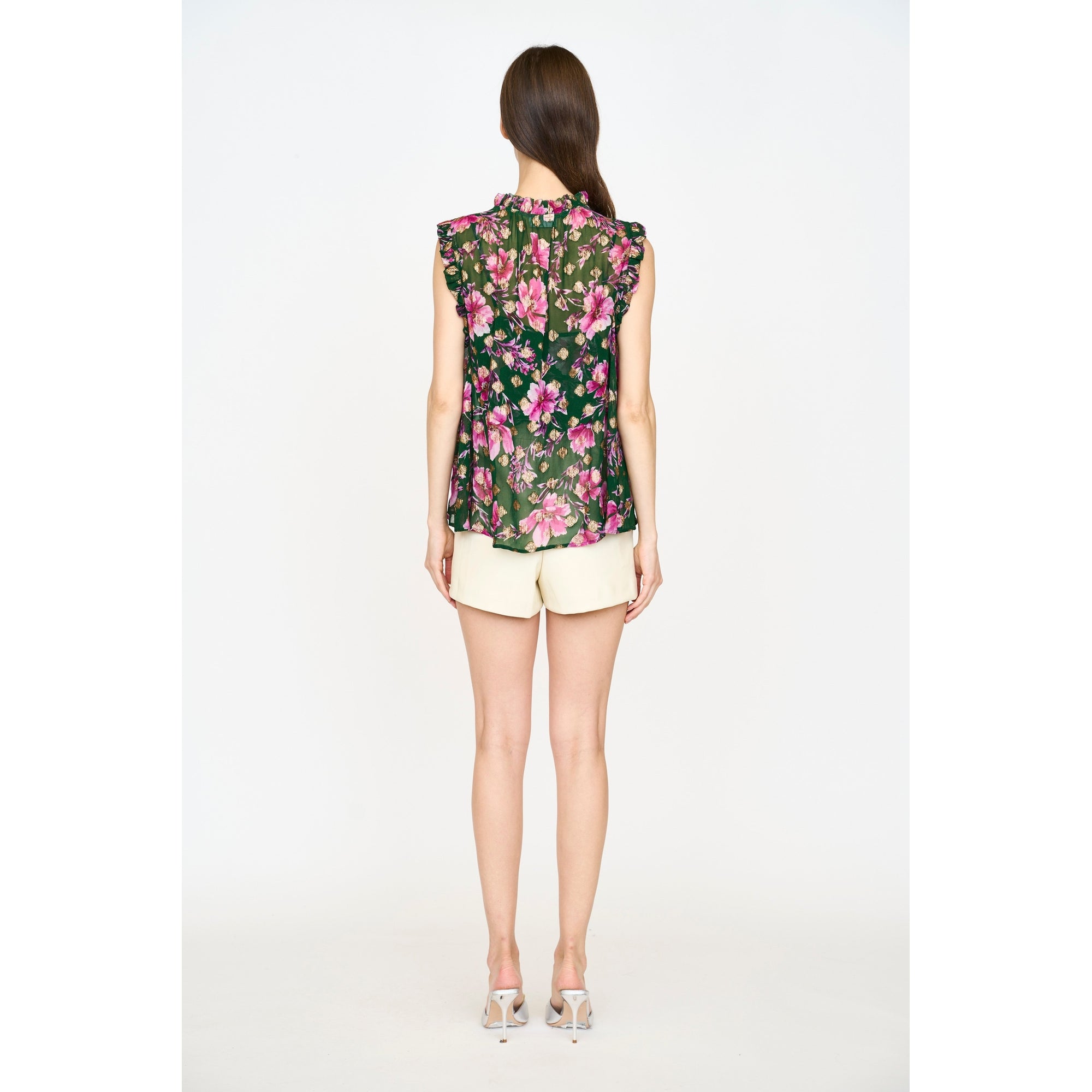 Nora Top | Pink Poinsettia