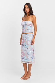 Atlas Midi Skirt | Sequin