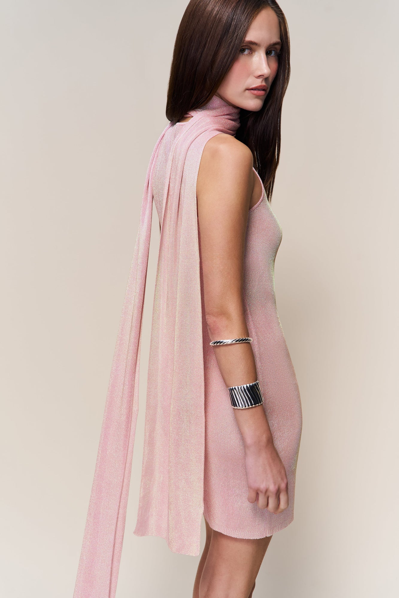 Womens | Serelina Scarf Dress | Light Pink