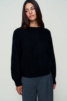 Womens | Bobbie Oversized Wool Jumper | Black