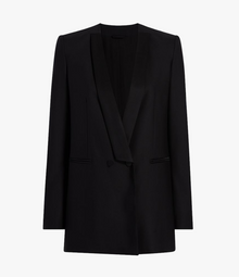 Another Tomorrow Tuxedo Jacket in Black – Wool Women's Jacket