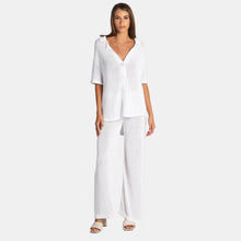 OW Collection OLIVIA Crochet Shirt Shirt 059 - OW White