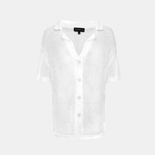 OW Collection OLIVIA Crochet Shirt Shirt 059 - OW White