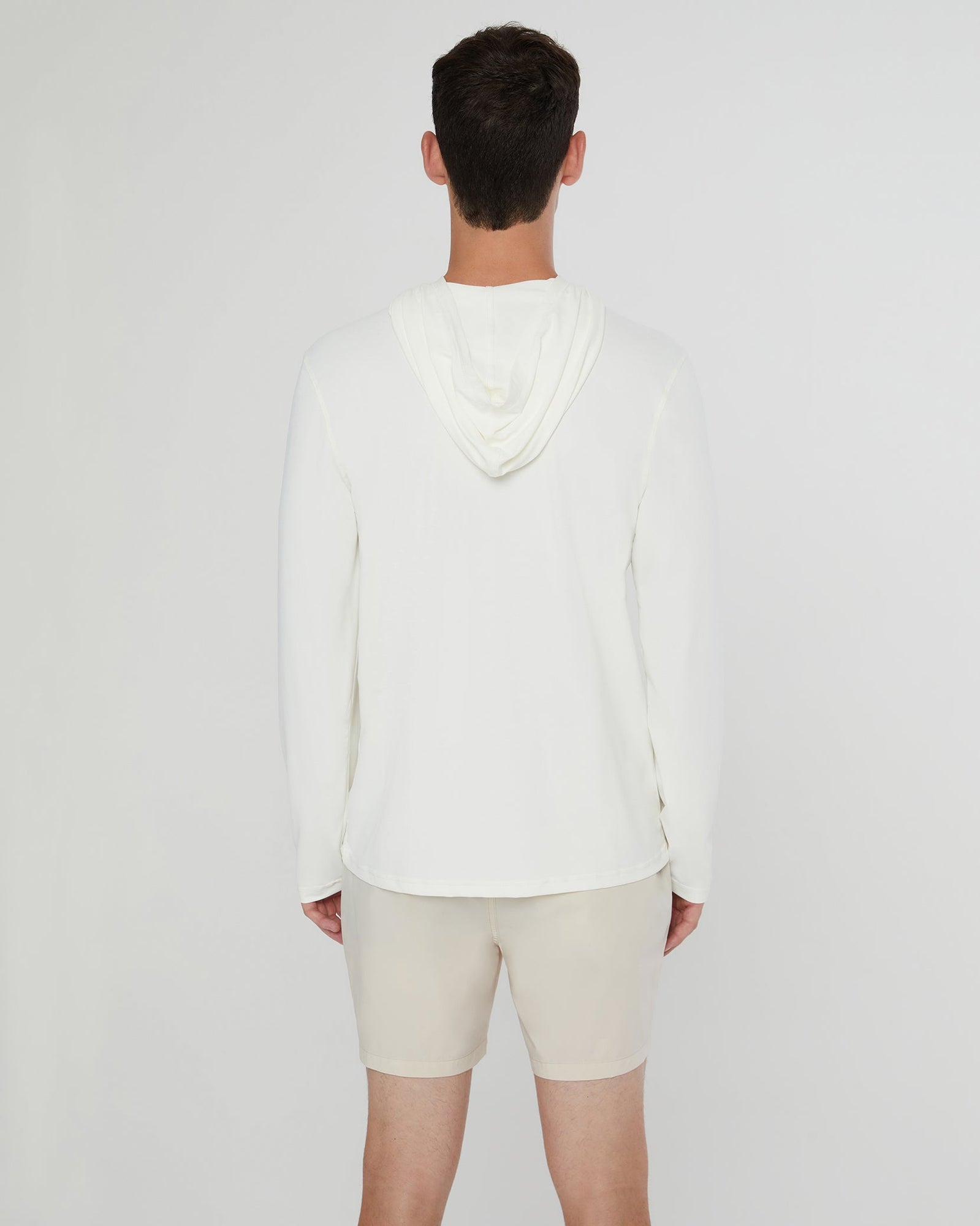 Mens | Men's Hooded Sun Tee | White