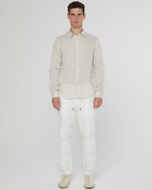 Mens | Stretch Linen Traveler Pant | White