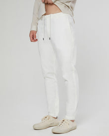 Mens | Stretch Linen Traveler Pant | White