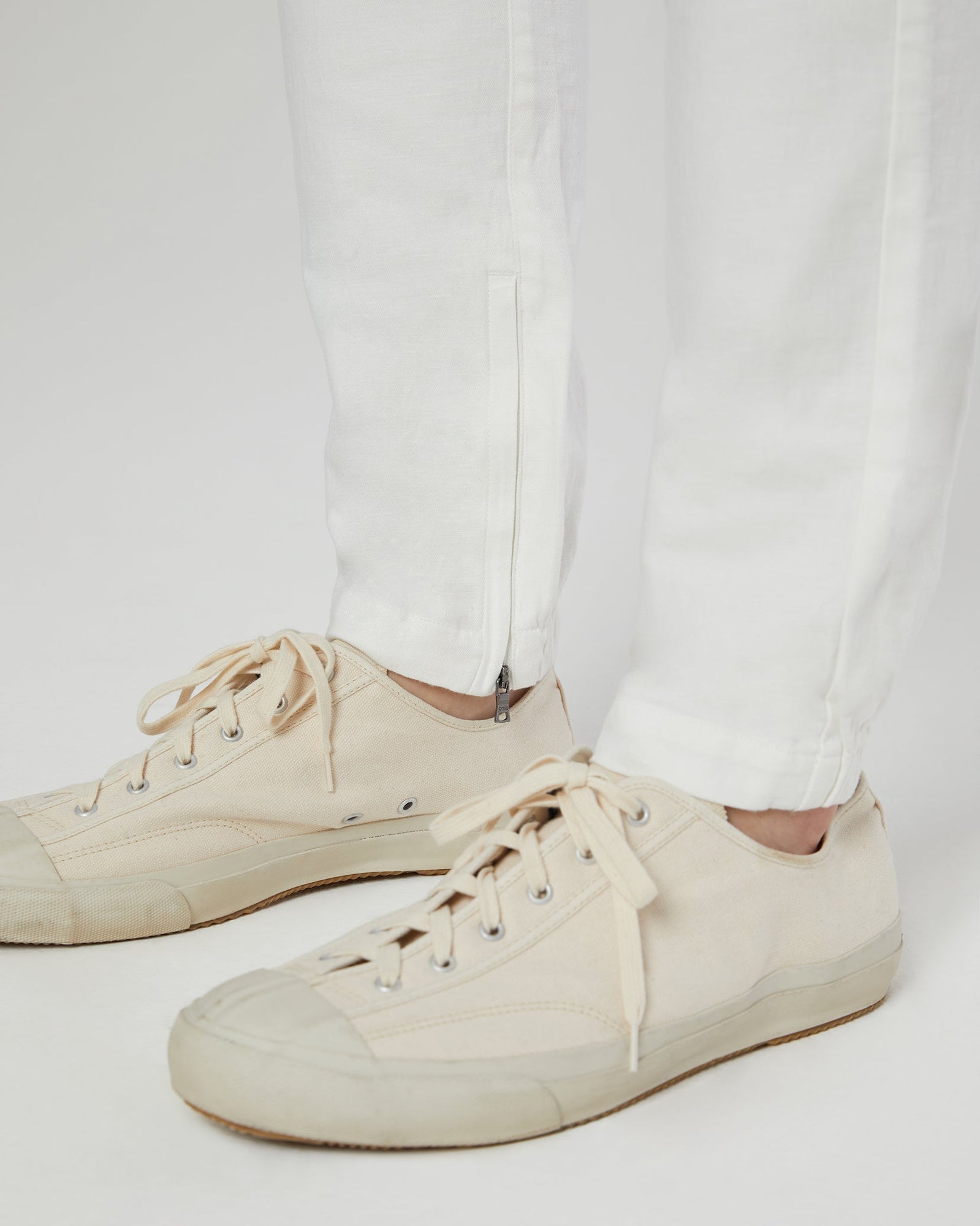 Mens | Stretch Linen Traveler Pant | White