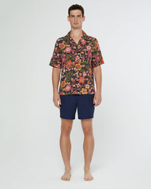 Mens | Viscose Vacation Shirt | Black/Multi