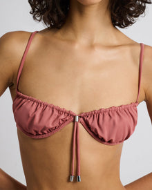 Womens | Rose Bikini Top | Clay Rose