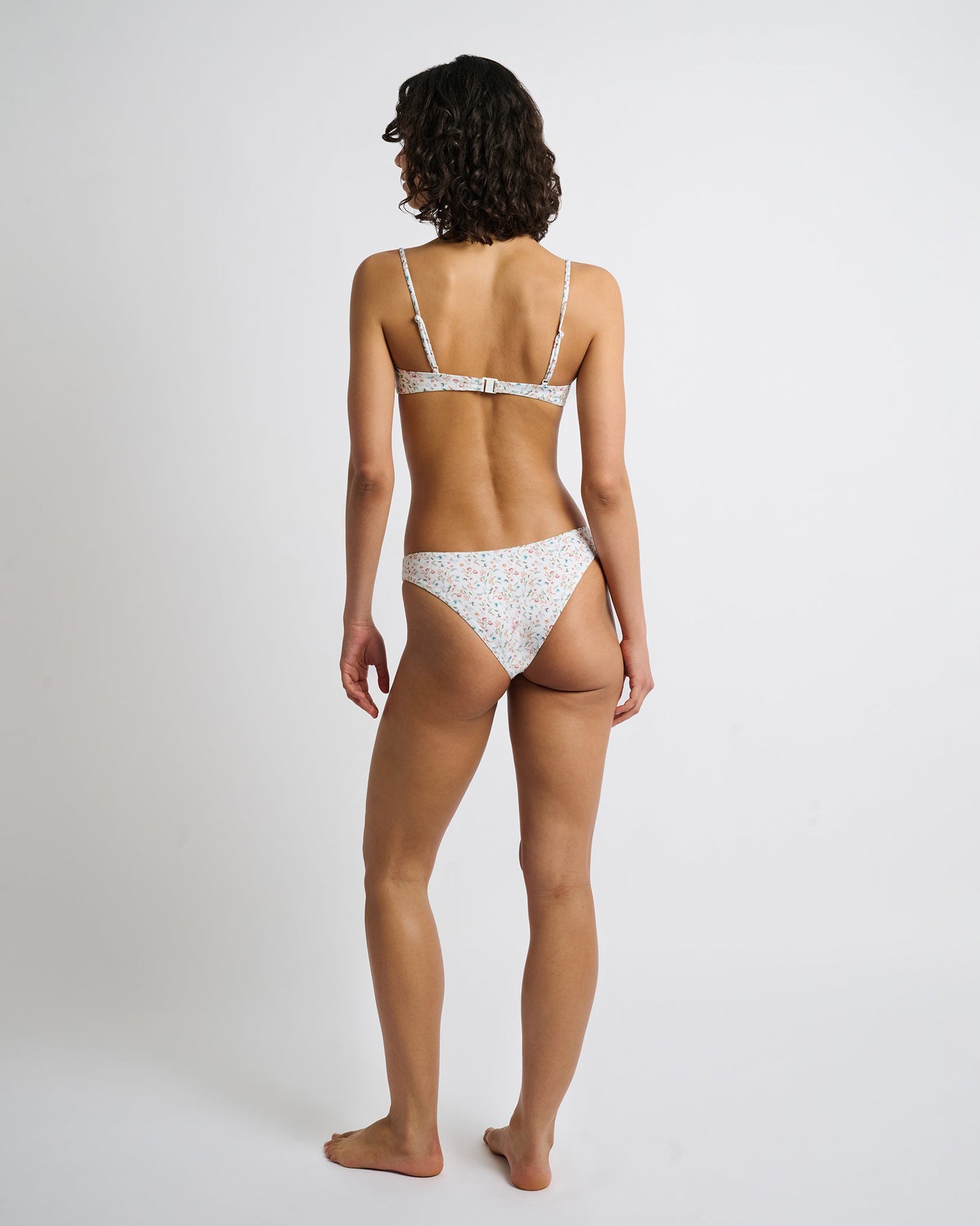 Womens | Chiara Bikini Bottom | Floral White