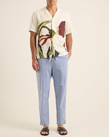 Men | Alex Gingham Trouser | Blue/White