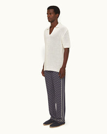 Dark Sapphire/Sea Mist Bandana Relaxed Fit Cotton Poplin Lounge Pants | Dark Sapphire/Sea Mist