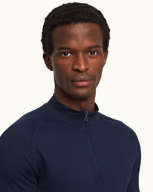 Bray Navy Half-Zip Rash Guard | Navy