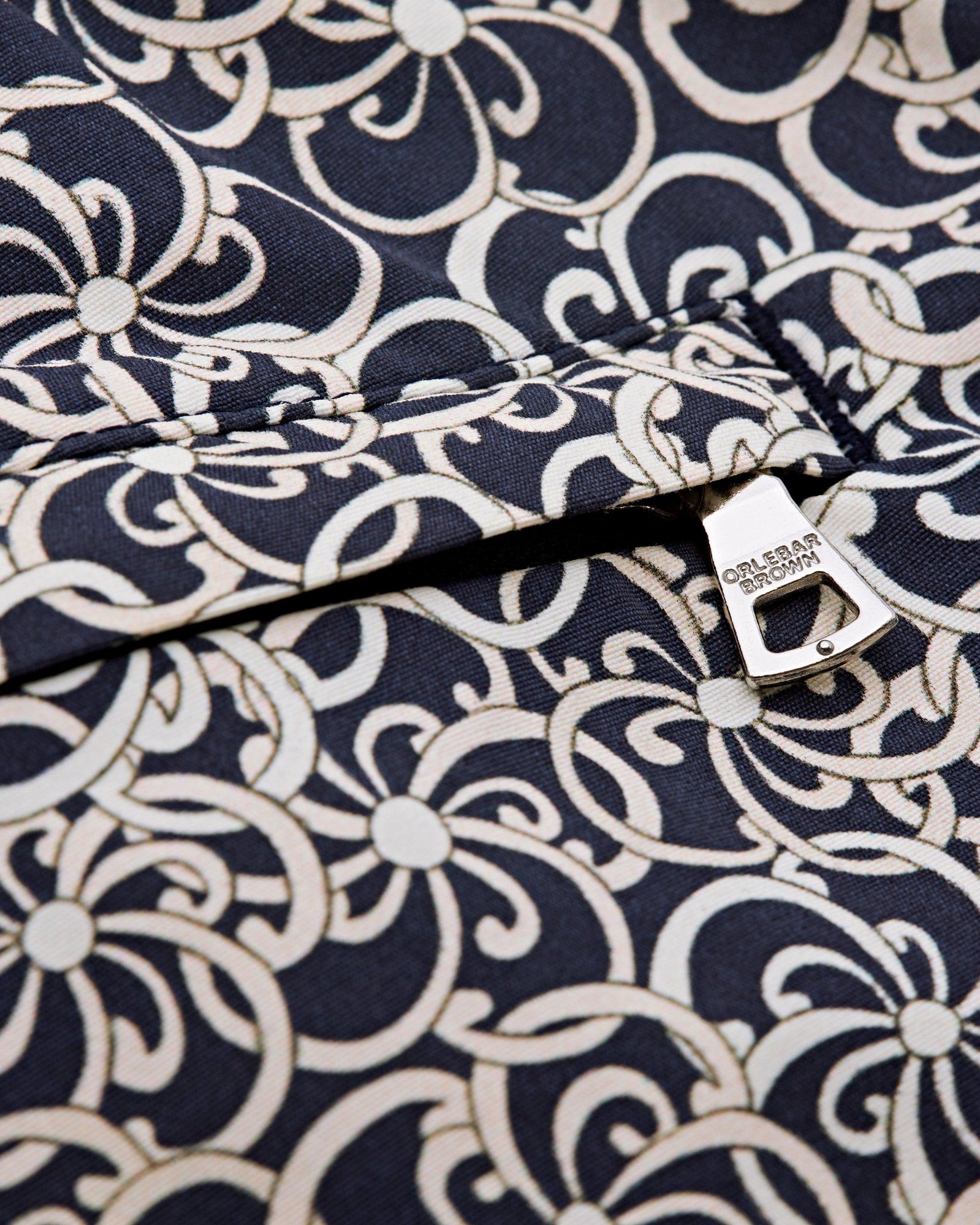 Bulldog Midnight Navy Floral Mid-Length Swim Shorts | Midnight Navy