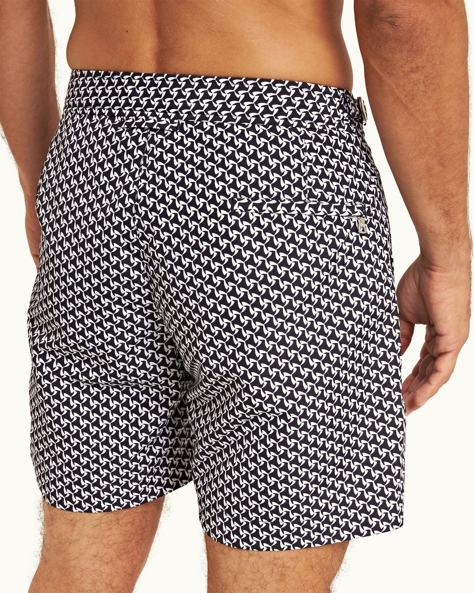 Bulldog Night Iris Gyre Mid-Length Swim Shorts | Night Iris