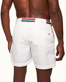 Men | Bulldog Swim Boxer | White