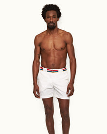 Men | Bulldog Swim Boxer | White