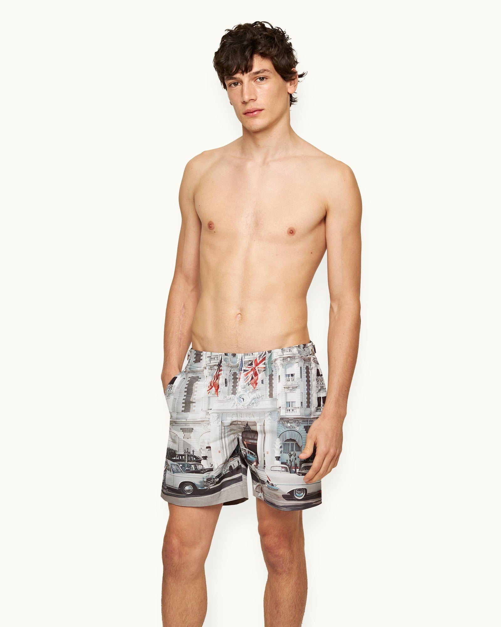 Carlton Cannes Photographic Print Mid-Length Swim Shorts | Carlton Cannes
