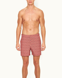 Bulldog Firestone Roseate Print Mid-Length Swim Shorts | Firestone