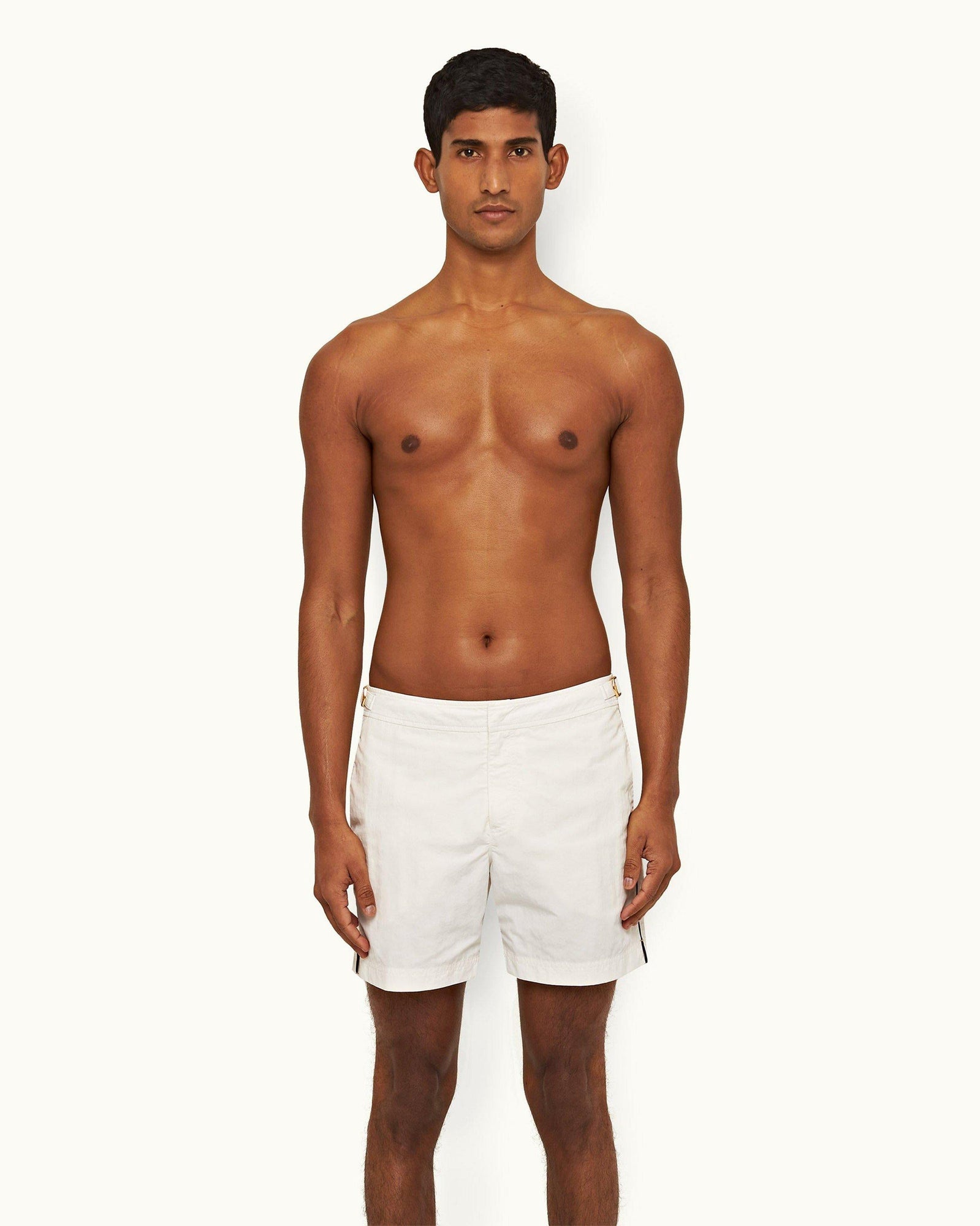 Bulldog Sea Mist Tape Insert Mid-Length Swim Shorts | Sea Mist