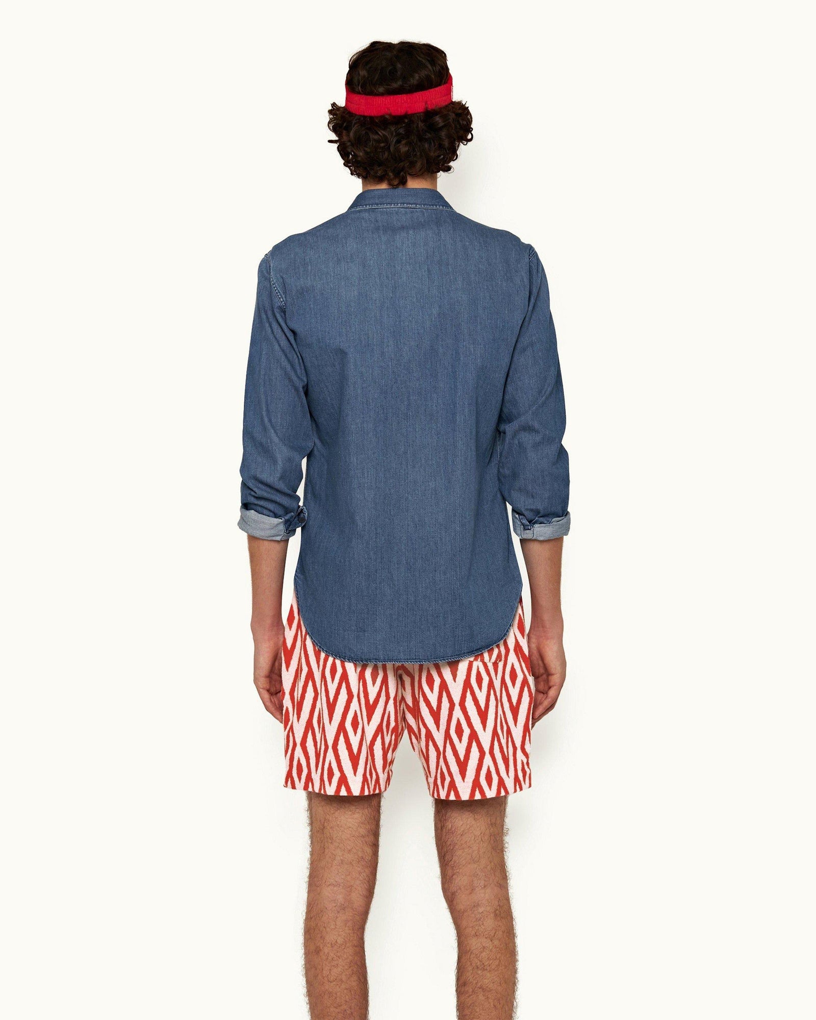 Washed Indigo Relaxed Fit Denim Shirt | Washed Indigo