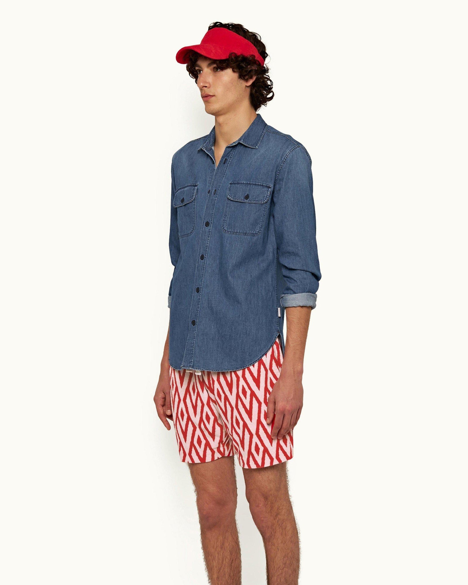 Washed Indigo Relaxed Fit Denim Shirt | Washed Indigo