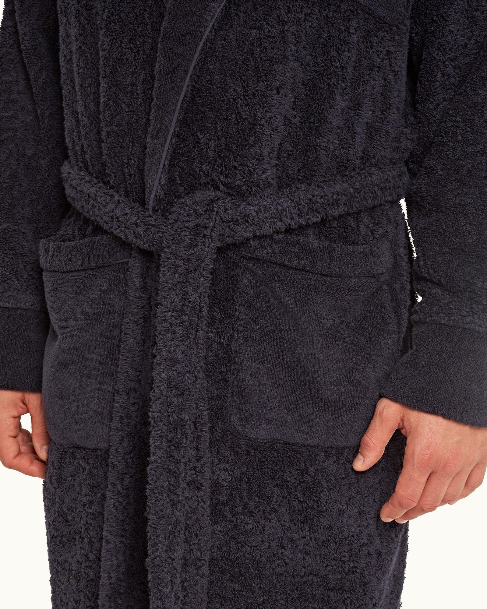 Dr No Towelling Robe Midnight Navy 007 Dr. No Towelling Bath Robe | Midnight Navy