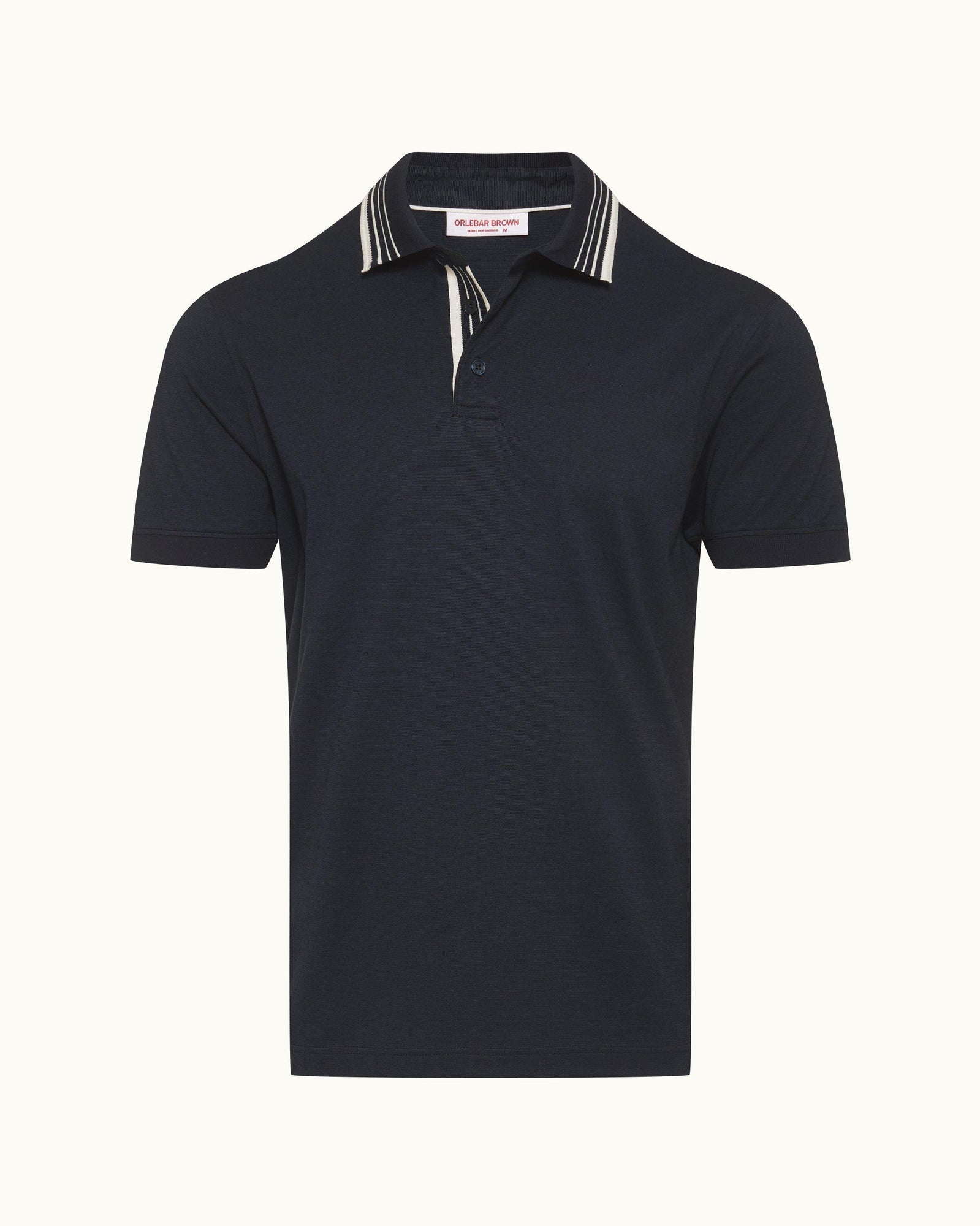 Men | Dominic Stripe Polo | Night Iris
