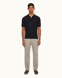 Seal Grey Tailored Fit Stretch-Cotton Chinos | Seal Grey