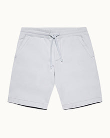 Serenity Blue Classic Fit Organic Cotton Sweat Shorts | Serenity Blue