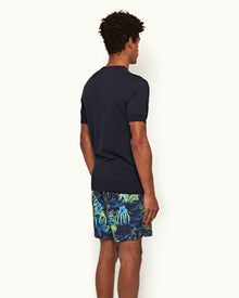 Night Iris Tailored Fit Pointelle T-shirt | Night Iris