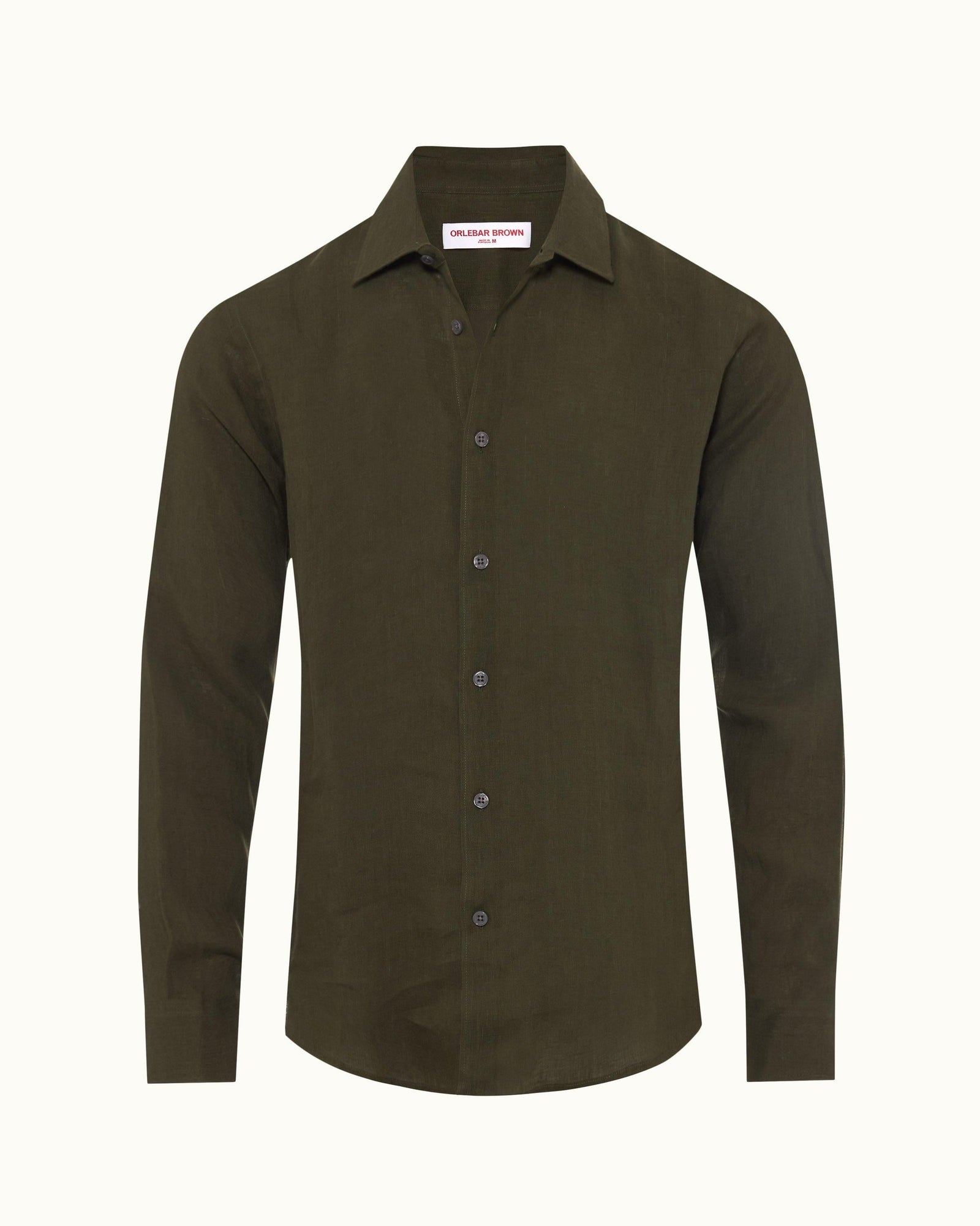 Giles Palm Tailored Fit Classic Collar Shirt | Palm