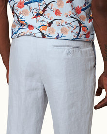 Men | Griffon Linen Trouser | Light Island Sky