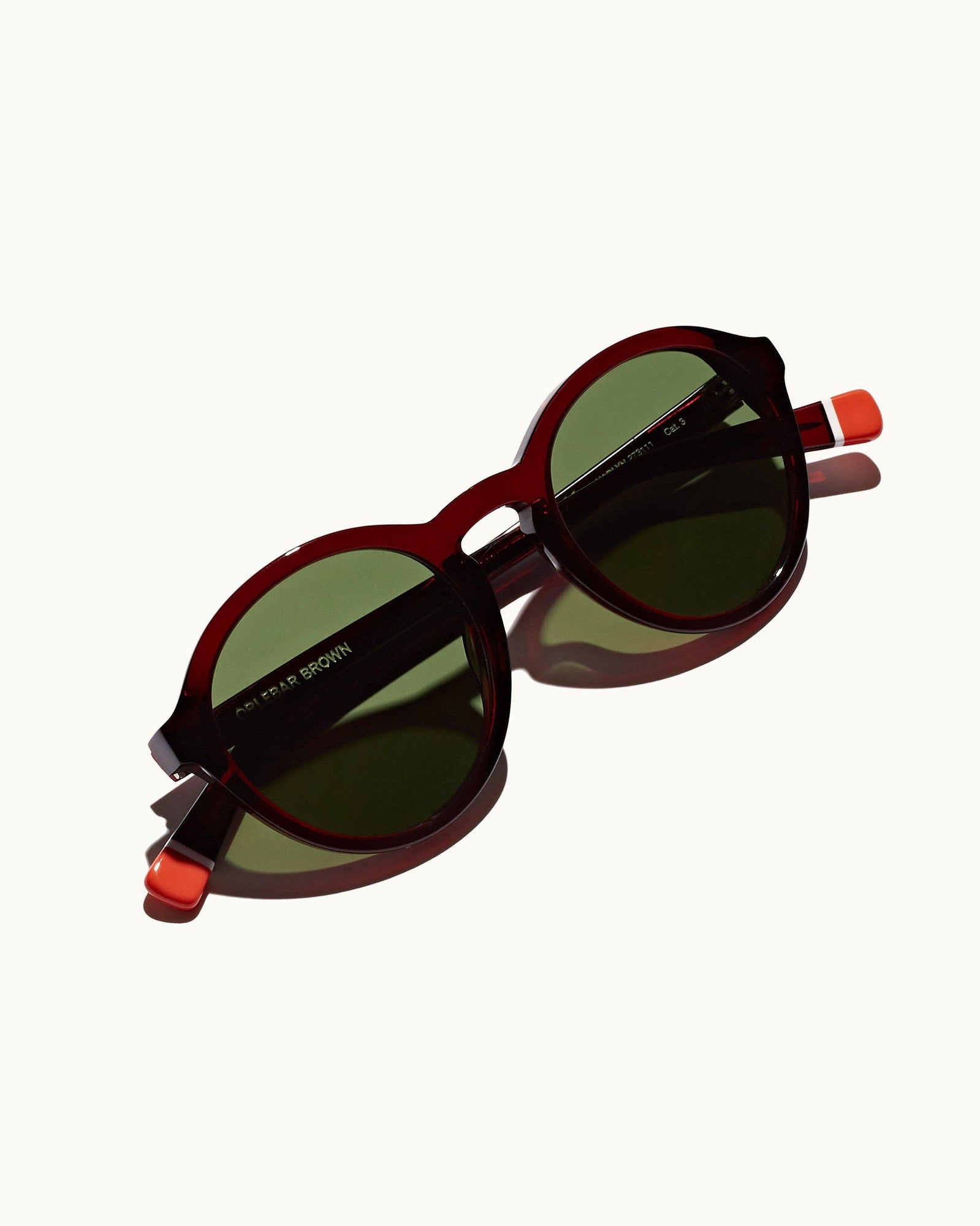 Harlyn Burgundy Round Sunglasses | Burgundy