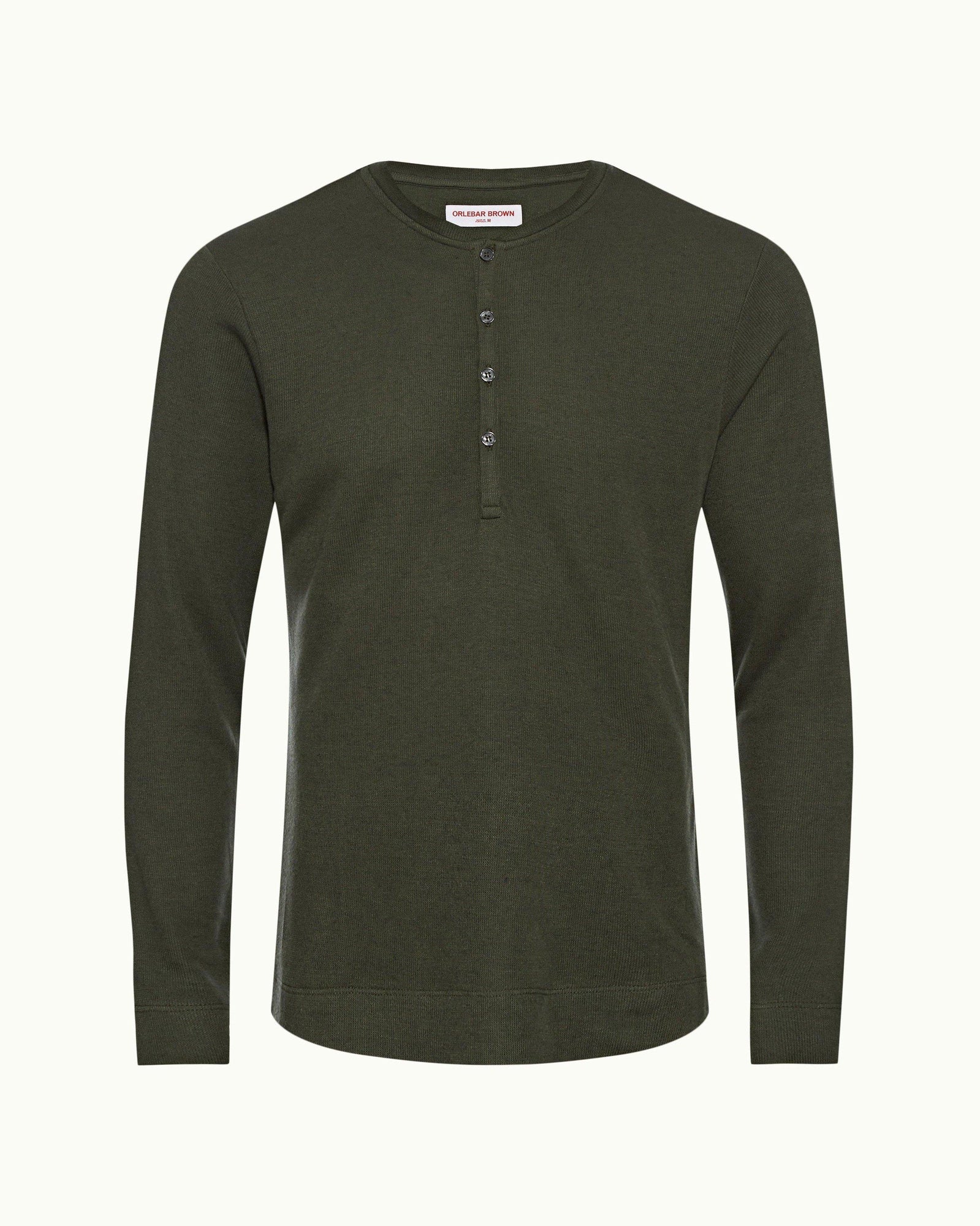 Forest Night Classic Fit Long-Sleeve Cashmere T-shirt | Forest Night