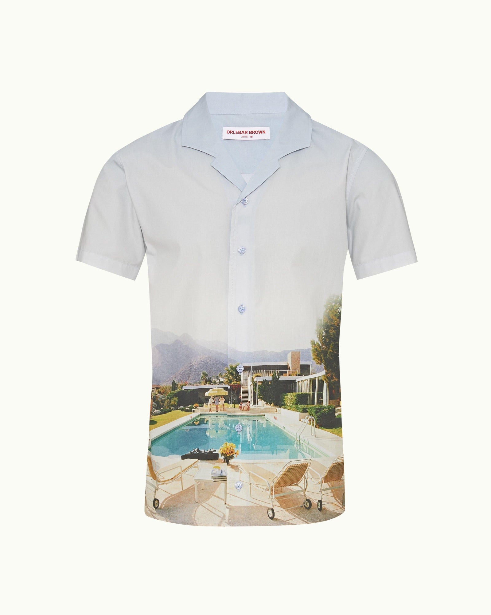 Hibbert Kaufmann Cocktail Photographic Print Classic Fit Capri Collar Shirt | Kaufmann Cocktail
