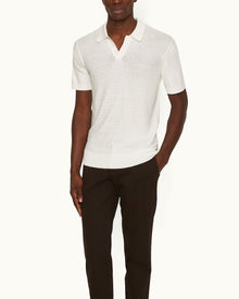 Men | Horton Pique Polo | White Sand