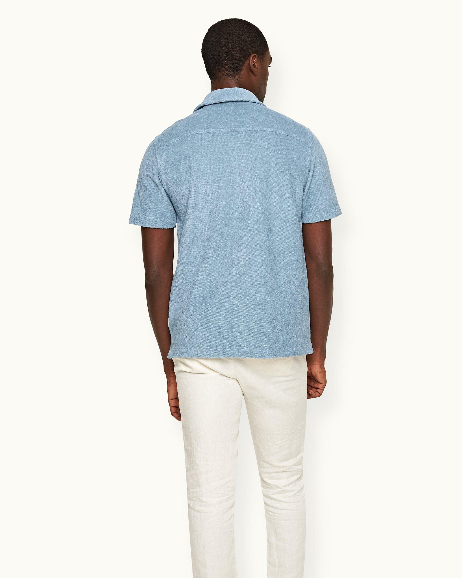 Men | Howell Towelling Shirt | Wish Blue