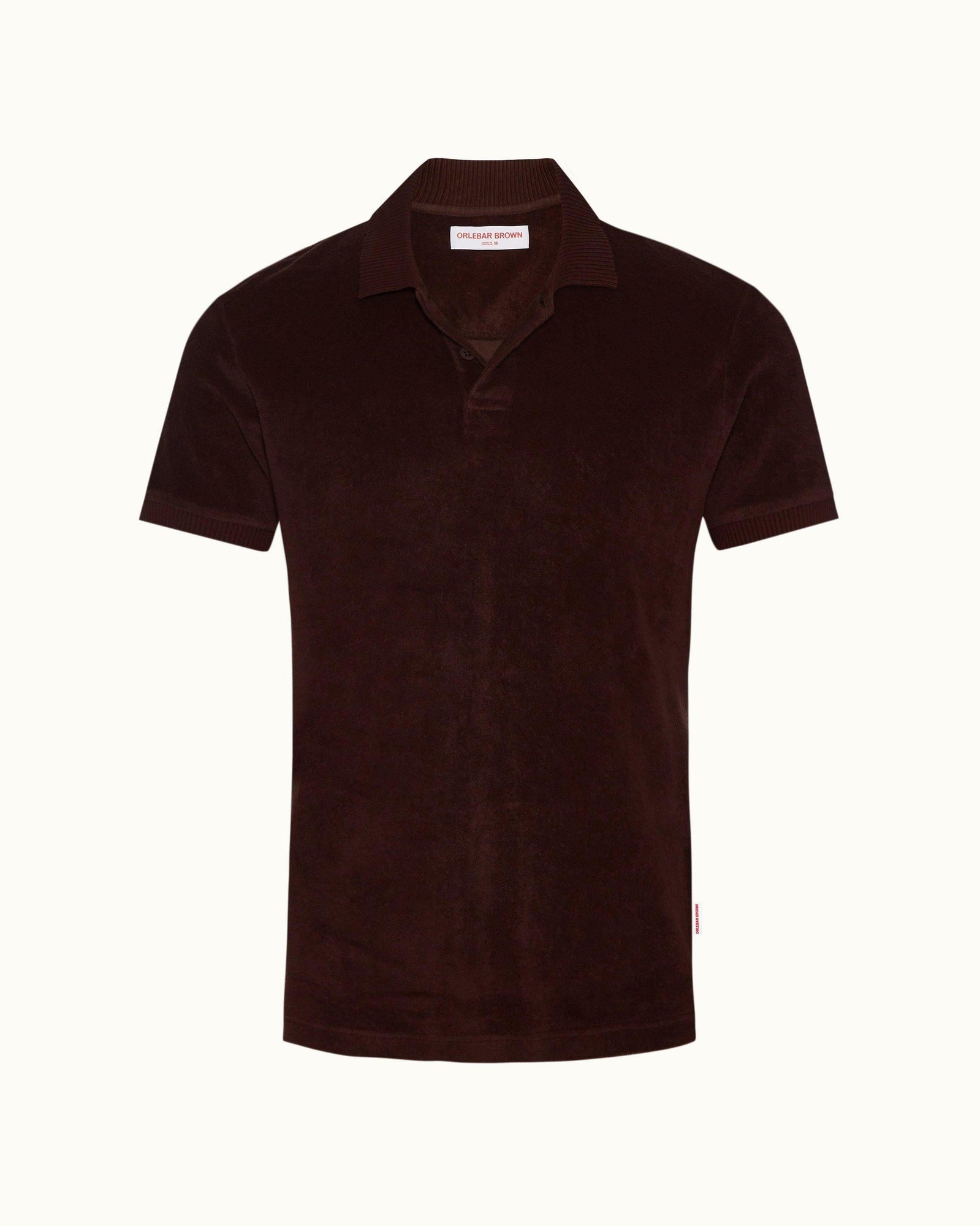 Jarrett Towelling Cocoa Classic Fit Towelling Polo Shirt | Cocoa