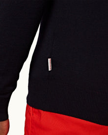 Neilson Merino Navy Half-Zip Merino Jersey Pullover | Navy