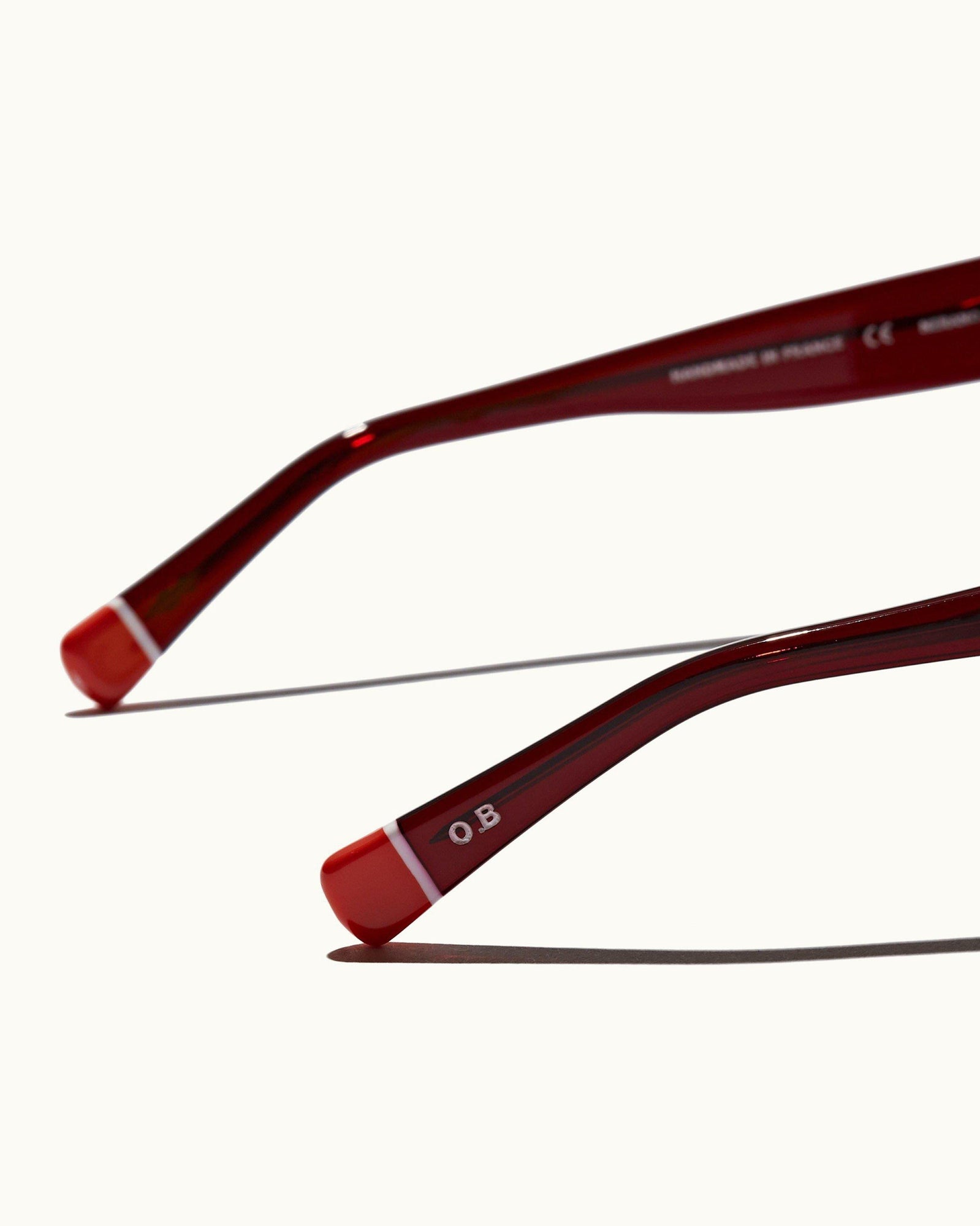 Nerano Burgundy D Frame Sunglasses | Burgundy