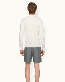 Norwich Linen Granite Tailored Fit Washed Linen Shorts | Granite