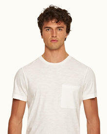 Ob Classic Tee White Sand Classic Fit Crewneck Garment Dye Cotton T-shirt | White Sand