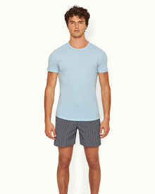 Ob-T Island Sky Tailored Fit Crewneck Cotton T-shirt | Island Sky