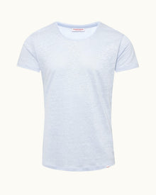 Men | Ob-T Linen T-Shirt | Soft Blue