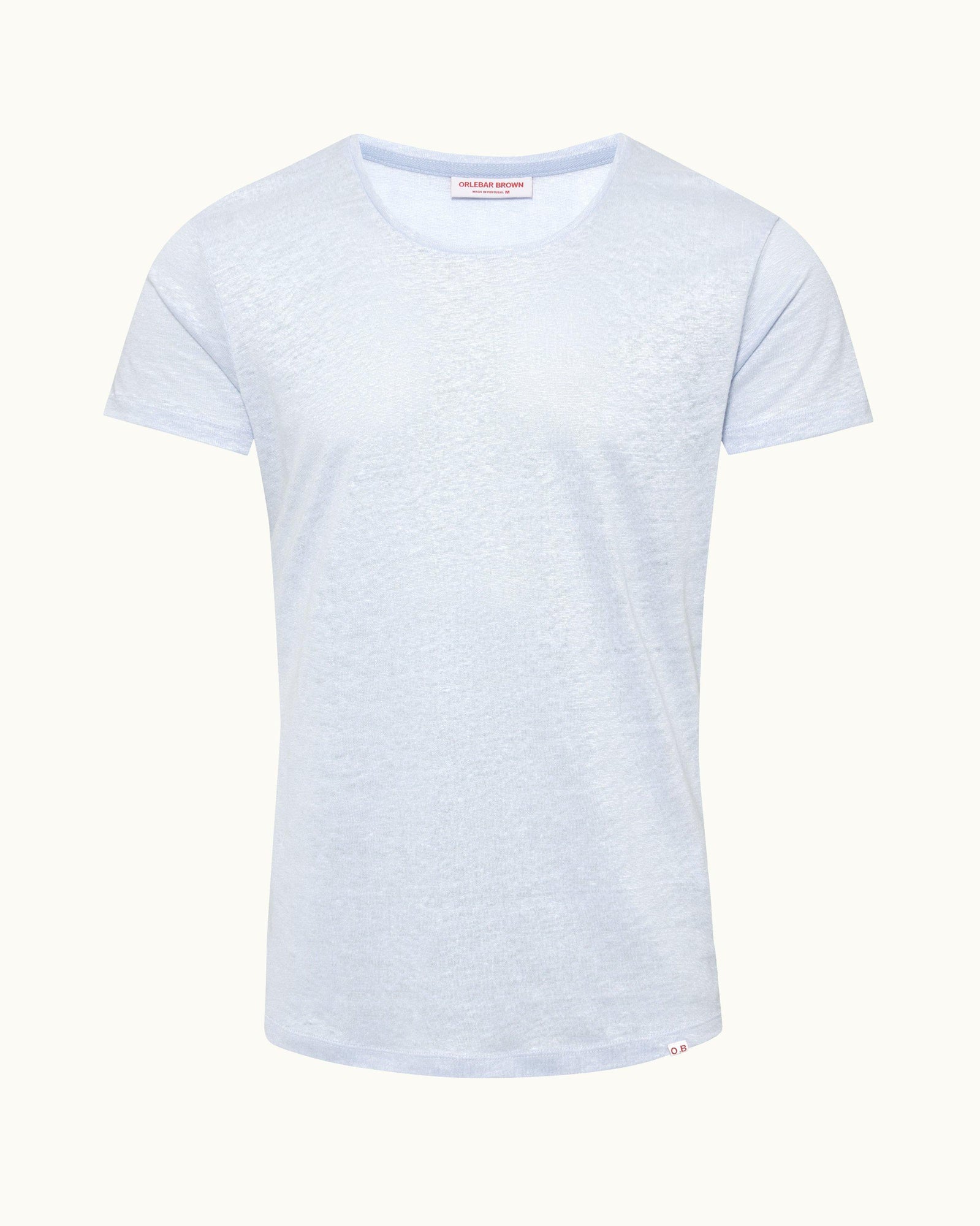 Men | Ob-T Linen T-Shirt | Soft Blue