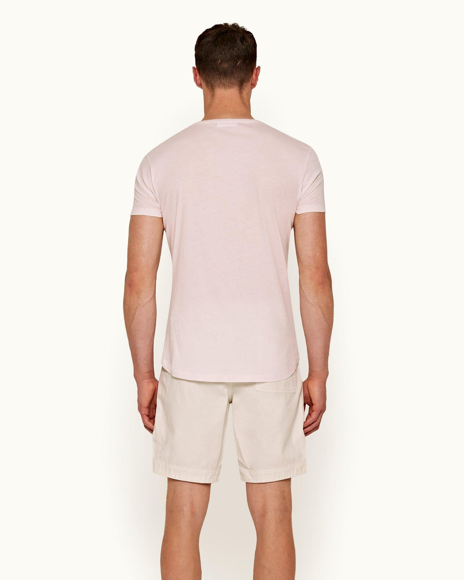 Ob-T Shell Pink Tailored Fit Crew Neck T-Shirt | Shell Pink