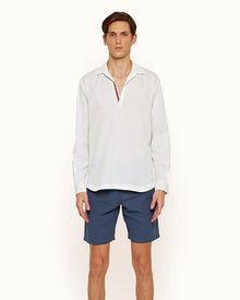 Ridley Cloud Overhead Waffle Texture Cotton Shirt | Cloud