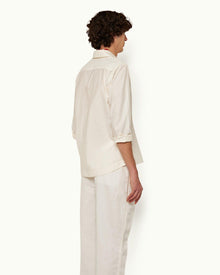 White Sand Resort Collar Long-Sleeve Shirt | White Sand